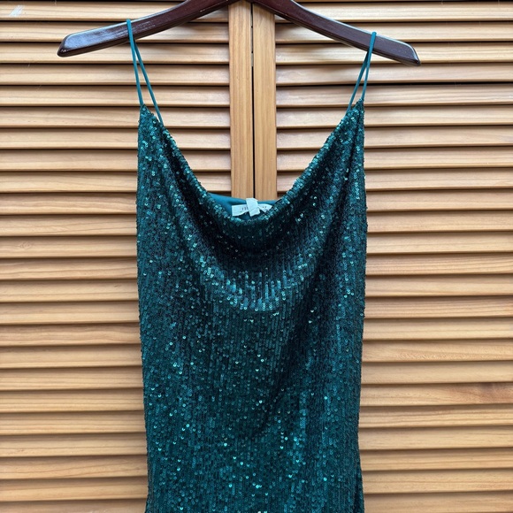NWT 12th Tribe Sparkly green dress size small - Picture 6 of 7